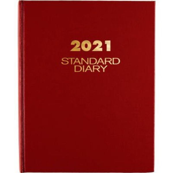 At-A-Glance Daily Reminder Business Diary, Jan-Dec, 1PPD, 5"x7-1/2", Red SD387-13